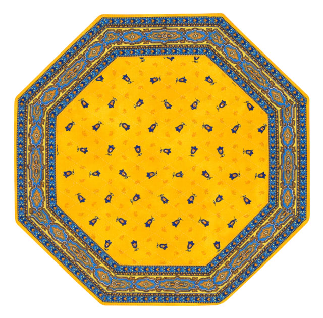 Octogonal table mat (Marat d'Avignon / tradition. yellow)